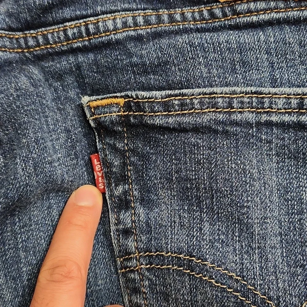 Levi's‎ jeans 505 regular fit straight men's 36x32 blue denim red tab